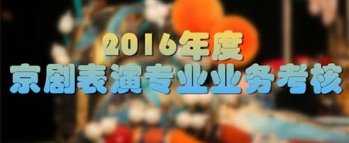 找一找操逼的看看国家京剧院2016年度京剧表演专业业务考...